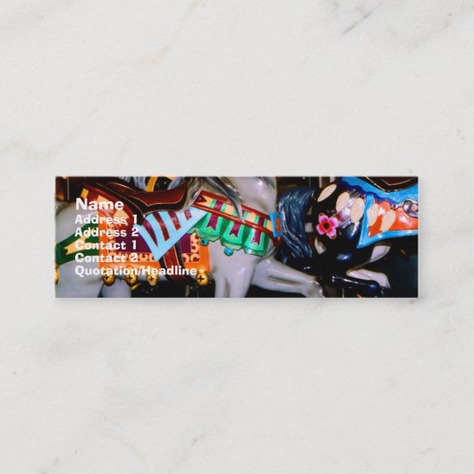 Carousel-Visitenkarte Mini Visitenkarte (Vorderseite)