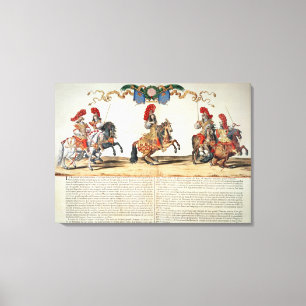 Carousel von Louis XIV Front Tuileries Leinwanddruck