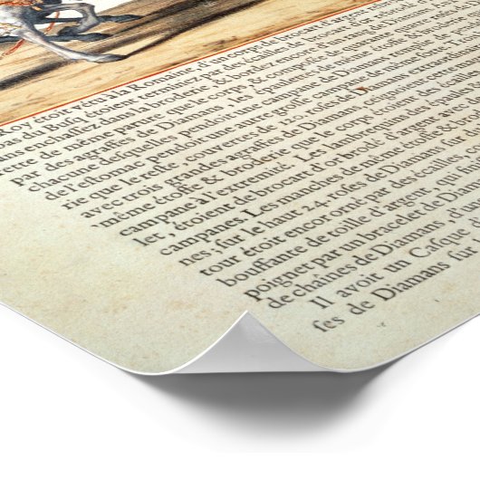 Carousel von Louis XIV Front Tuileries Poster (Ecke)