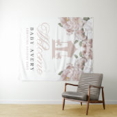 Carousel Welcome Baby Dusche Wandteppich (Beispiel (Horizontal))