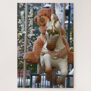 Carousel with Teddy Bear Puzzle