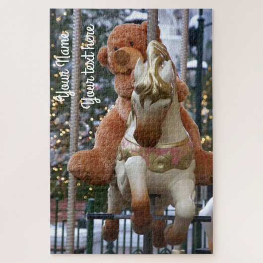 Carousel with Teddy Bear Puzzle (Vertikal)