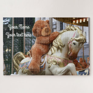 Carousel with Teddy Bear Puzzle