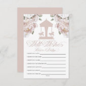 Carousel Wünsche für Baby Begleitkarte (Vorne/Hinten)