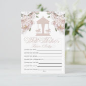 Carousel Wünsche für Baby Begleitkarte (Stehend Vorderseite)