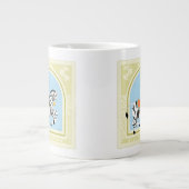 Carousel Zebra von June Erica Vess Jumbo-Tasse (Vorderseite)