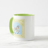 Carousel Zebra von June Erica Vess Tasse (Vorderseite Links)