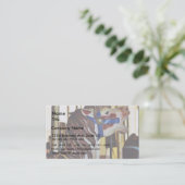 Carousels Pferdereiten Vergnügungsparks Visitenkarte (Stehend Vorderseite)