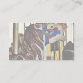 Carousels Pferdereiten Vergnügungsparks Visitenkarte (Rückseite)