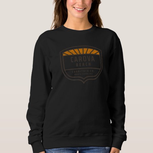 Carova Beach, NC Vacationing Sunshine Shielding Pr Sweatshirt (Vorderseite)