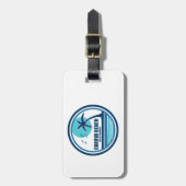 Carova Beach North Carolina Palm Tree Birds Gepäckanhänger (Vorderseite vertikal)