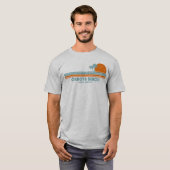 Carova Beach North Carolina Sun Palm Trees T-Shirt (Vorne ganz)