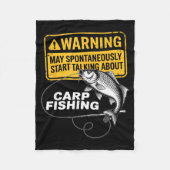 Carp Fishing Design For Men Funny Catfish And Carp Fleecedecke (Vorderseite)