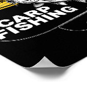 Carp Fishing Design For Men Funny Catfish And Carp Poster (Ecke)