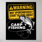 Carp Fishing Design For Men Funny Catfish And Carp Poster (Vorne)