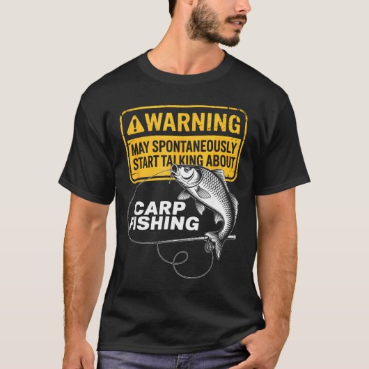 Carp Fishing Design For Men Funny Catfish And Carp T-Shirt (Vorderseite)