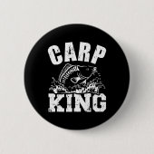 Carp King Fishing Button (Vorderseite)
