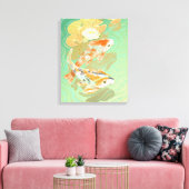 Carp Koi Fish Water Lily Pond Leinwand (Insitu (Wohnzimmer))
