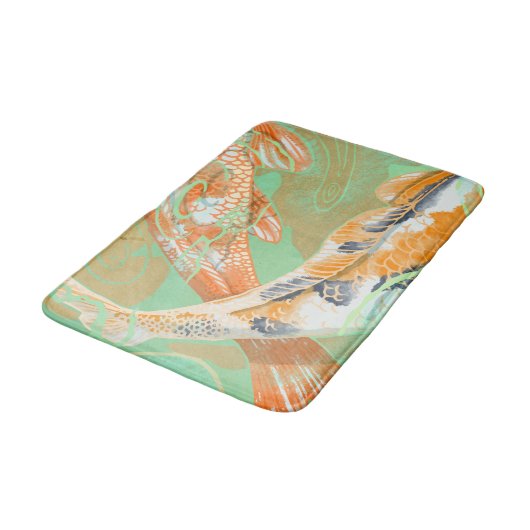 Carp Koi Fish Water Lippensee Bath Mat Badematte (Schrägansicht)
