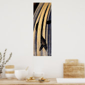 Carp Leaping up a Cascade von Hokusai Poster (Küche)