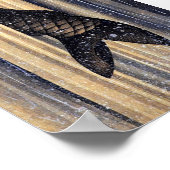 Carp Leaping Up Wasserfall Hokusai Fine Art Poster (Ecke)