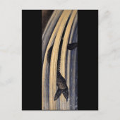 Carp Leaping Up Wasserfall Hokusai Fine Art Postkarte (Vorderseite)