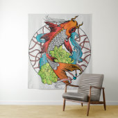 Carp Mandala Wandteppich (Beispiel)