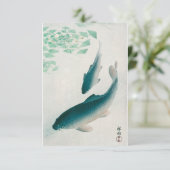 Carp oder Koi (1926) von Ohara Koson Einladung (Stehend Vorderseite)