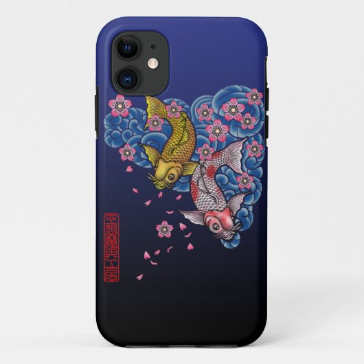 Carp sakura Case-Mate iPhone hülle (Rückseite)