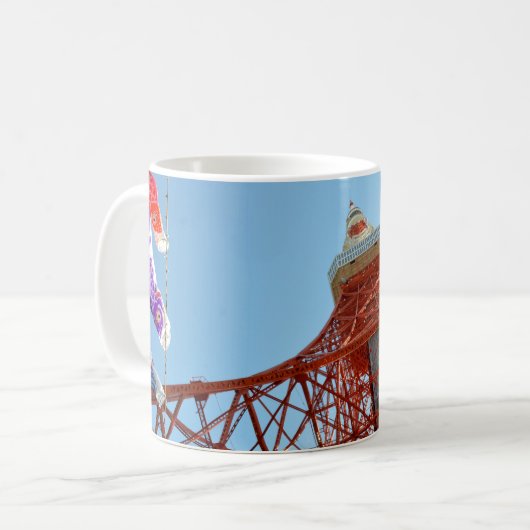 Carp Streamers im Tokyo Tower Kaffeetasse (Vorderseite Links)