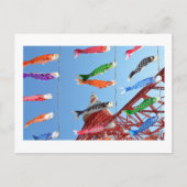 Carp Streamers (Koinobori) auf der Tokyo Tower Pos Postkarte (Vorderseite)