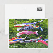 Carp Streamers Postkarte (Vorne/Hinten)