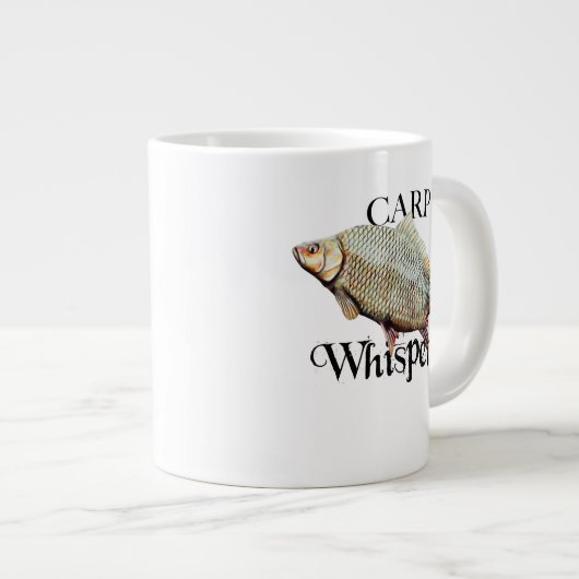 Carp Whispern Jumbo-Tasse (Vorderseite Rechts)