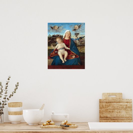 Carpaccio Madonna und Kind Poster (Küche)