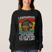 Carpaholic Carp Fishing Sweatshirt (Vorderseite)