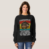 Carpaholic Karpfenfischen Sweatshirt (Vorne ganz)