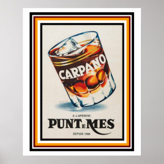 Carpano L'apertif Vintages französisches Ad-Poster Poster