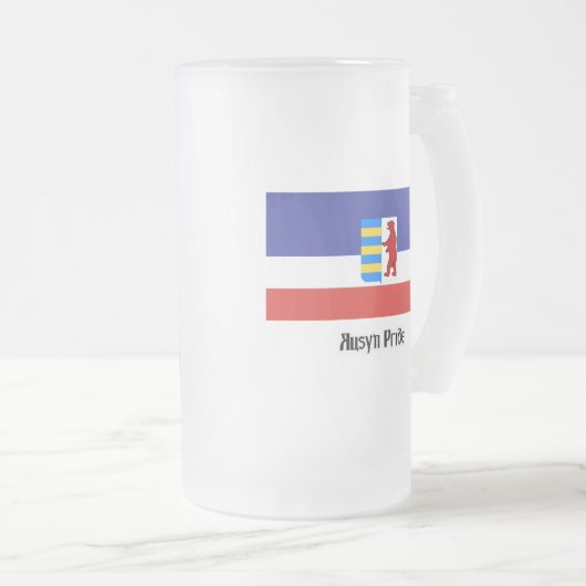 Carpatho-Rusyn mattierte Tasse (VorderseiteRechts)