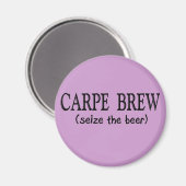 CARPE BREW (Bierpacken) Magnet (Vorderseite/Rückseite)
