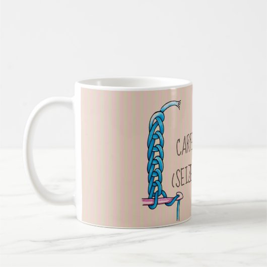 Carpe Crochet Funny Kaffeetasse (Links)