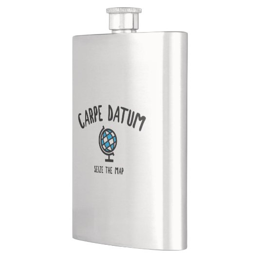 Carpe Datum Seize der Karte Flachmann (Links)