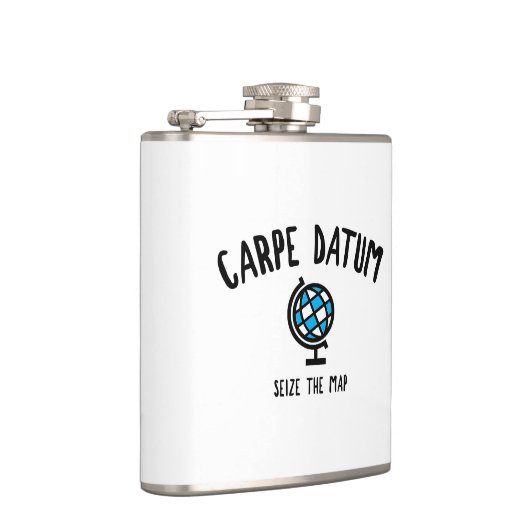 Carpe Datum Seize der Karte Flachmann (Rechts)