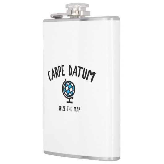 Carpe Datum Seize der Karte Flachmann (Links)