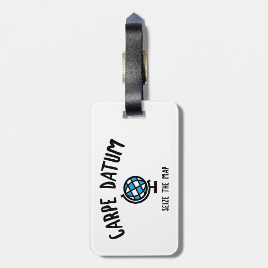 Carpe Datum Seize der Karte Gepäckanhänger (Rückseite vertikal)