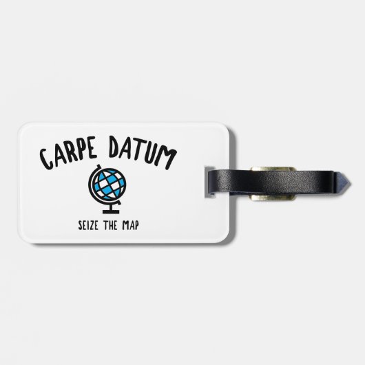 Carpe Datum Seize der Karte Gepäckanhänger (Rückseite horizontal)