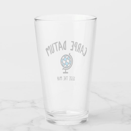 Carpe Datum Seize der Karte Glas (Rückseite)