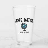Carpe Datum Seize der Karte Glas (Vorderseite)