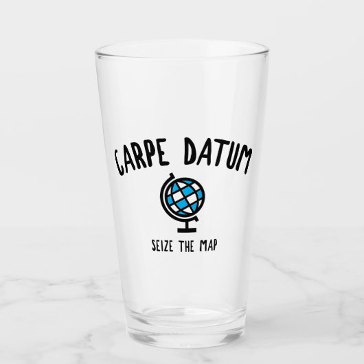 Carpe Datum Seize der Karte Glas (Vorderseite)