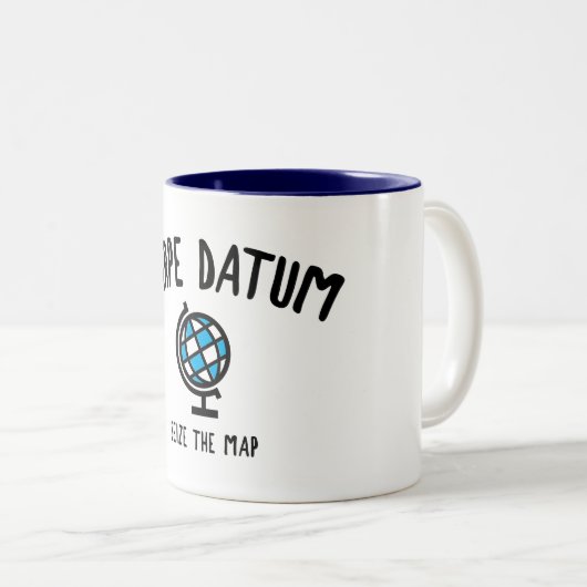 Carpe Datum Seize der Karte Zweifarbige Tasse (VorderseiteRechts)