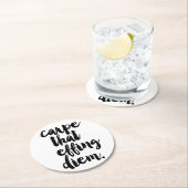 Carpe, die sich auf Diem Quote Untersetzer (Vor Ort)